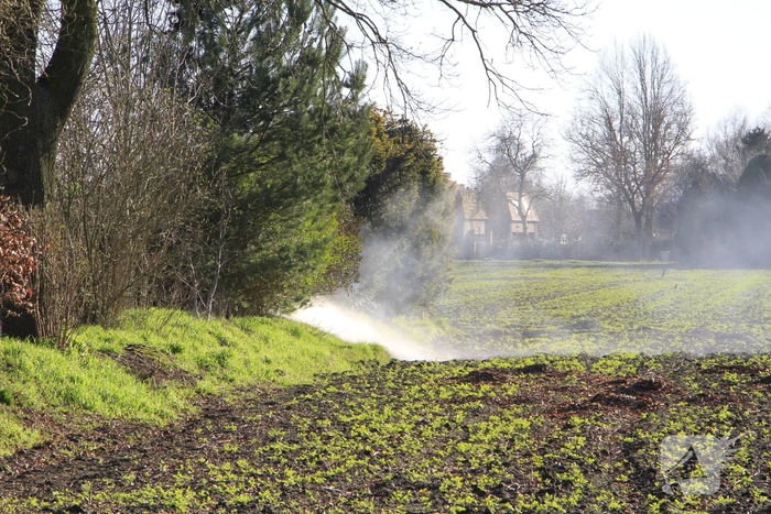 Buitenbrand veroorzaakt rookoverlast