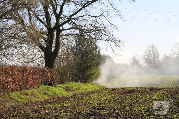 Buitenbrand veroorzaakt rookoverlast