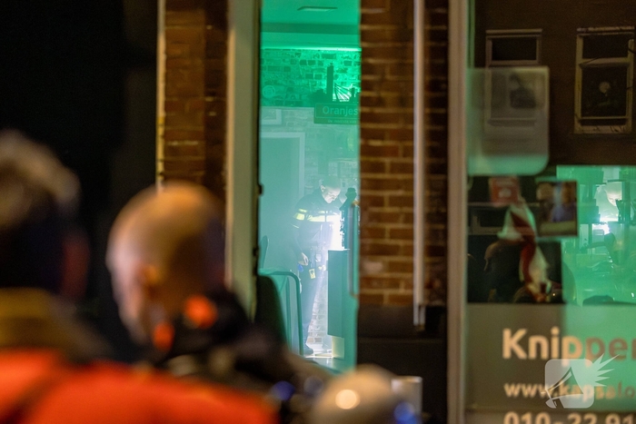 Inbraak en brandgerucht in kapperszaak