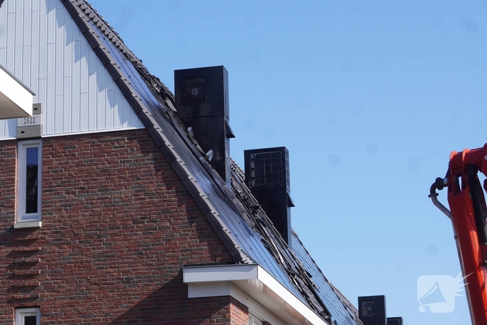 Middelbrand in woningen met zonnepanelen