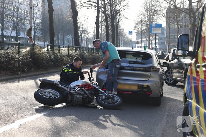Motorrijder betrokken bij ongeval