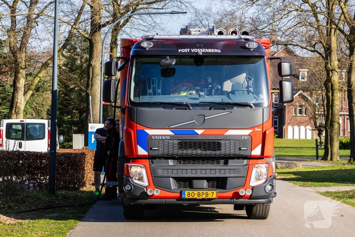 Buitenbrand geblust op terrein zorginstelling