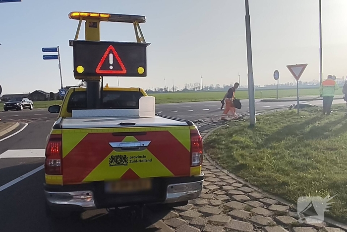 Ongeval tussen bestelbus en personenwagen