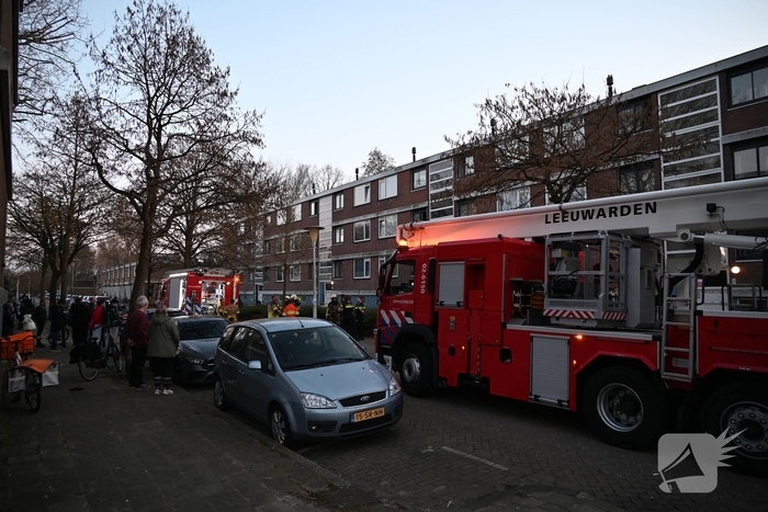 Fiets in portiek veroorzaakt brand