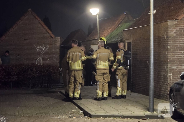 Vuurwerkresten aangetroffen na brand in bijgebouw
