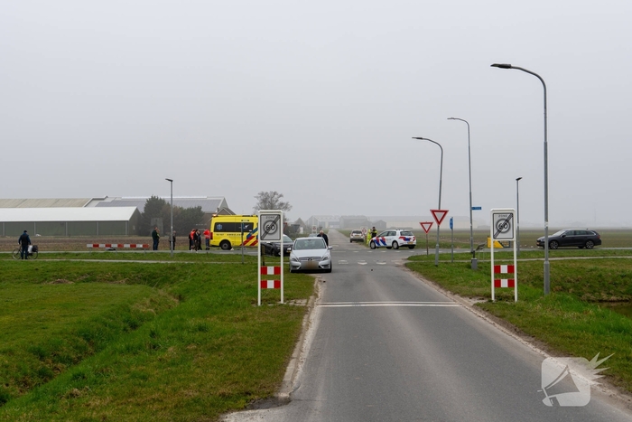 Voertuig te water na aanrijding