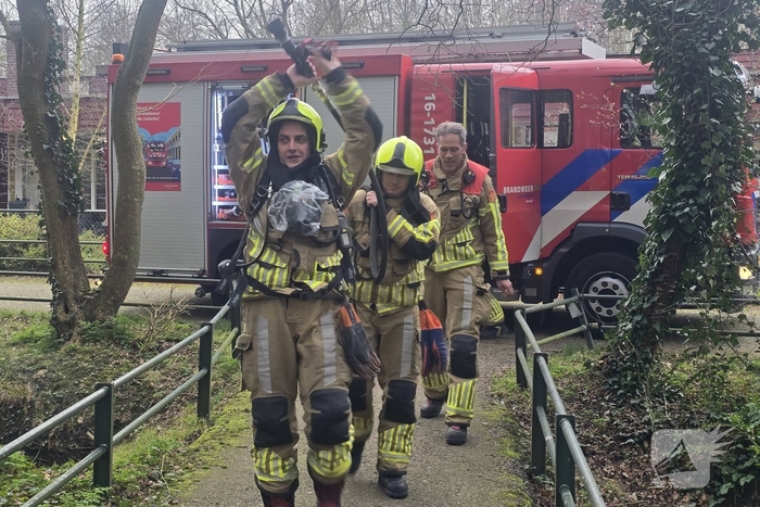 Stuk natuurgebied gaat in vlammen op