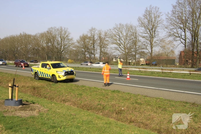 Bestuurder met alcohol belandt in sloot
