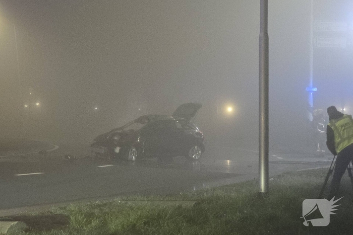Zwaargewonde na hevige crash tijdens achtervolging