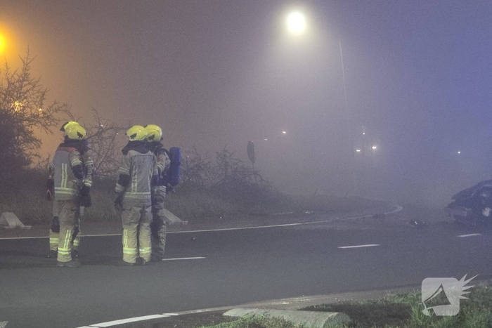 Zwaargewonde na hevige crash tijdens achtervolging