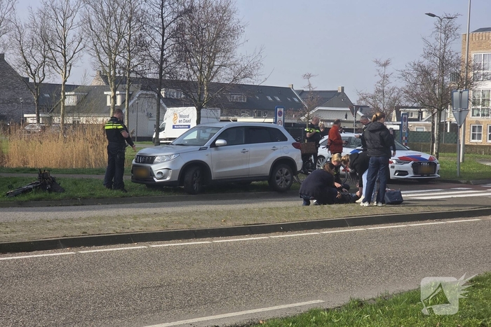 Fietser gewond bij aanrijding met auto