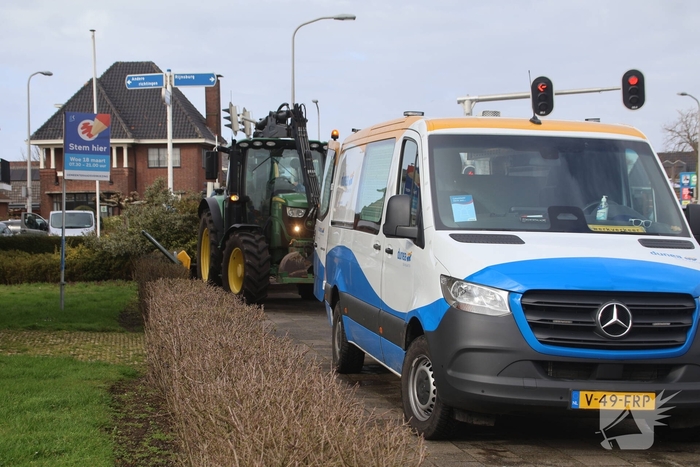 Waterleiding geraakt na graafwerkzaamheden