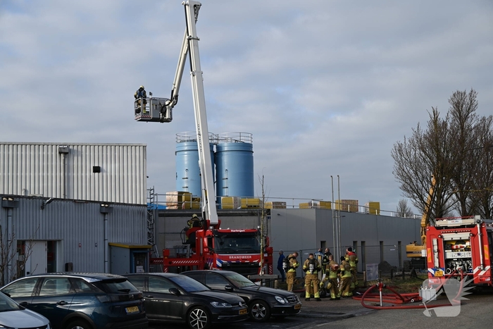 Brand in machine leidt tot grote inzet