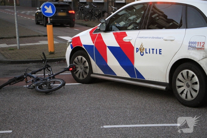 Fietser betrokken bij aanrijding met auto