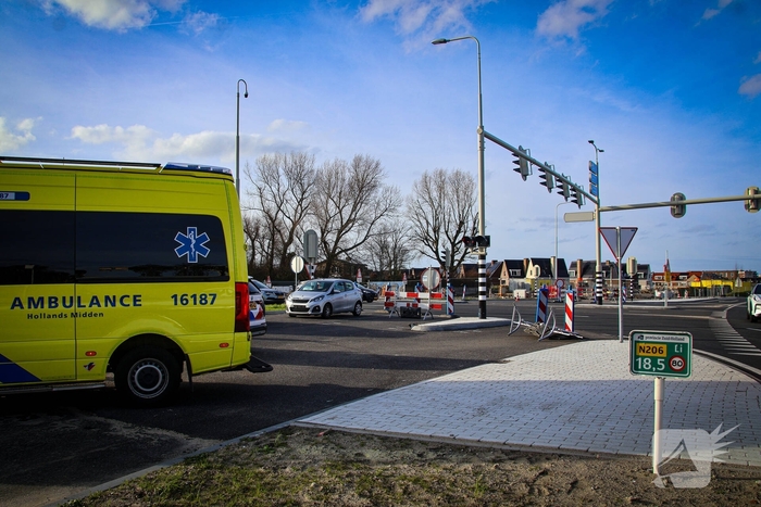 Kop-staart botsing na te laat remmen