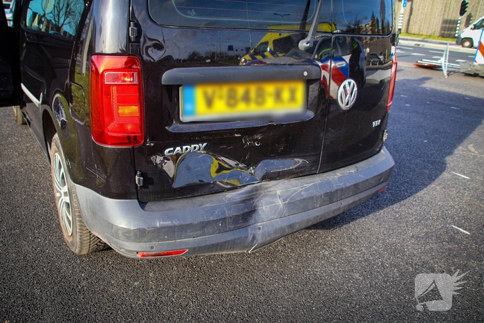 Kop-staart botsing na te laat remmen