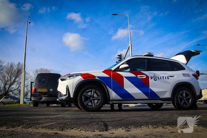 Kop-staart botsing na te laat remmen