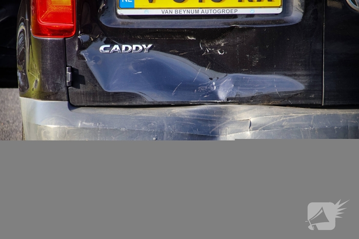 Kop-staart botsing na te laat remmen