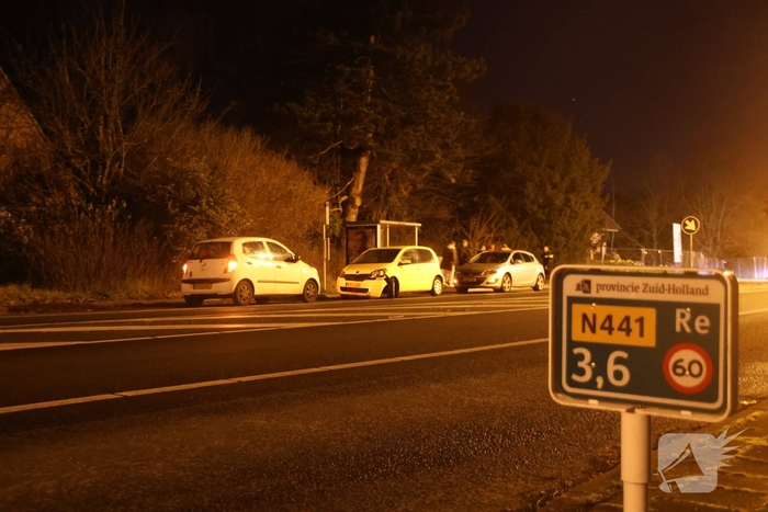 Bestuurder botst tegen verkeersbord