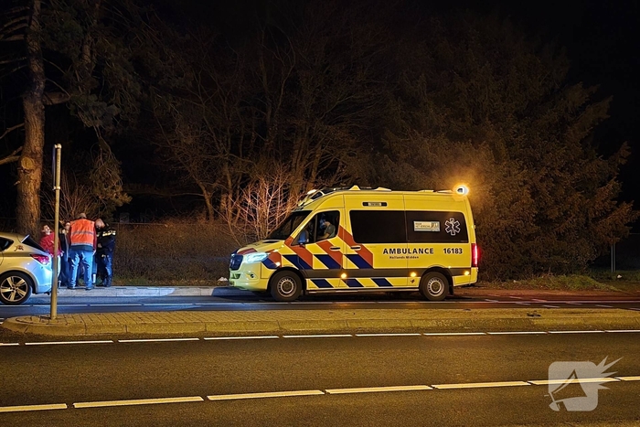 Bestuurder botst tegen verkeersbord