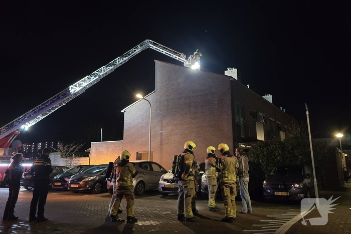 Verstopping in schoorsteen veroorzaakt brand