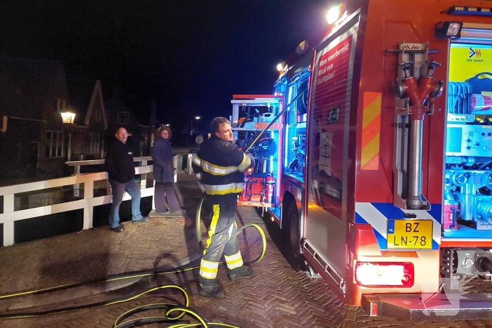Hoogwerker afstempelen gaat moeizaam bij brand