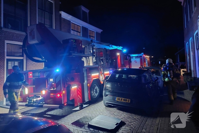 Hoogwerker afstempelen gaat moeizaam bij brand