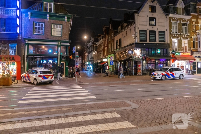 Steekincident in druk uitgaansgebied