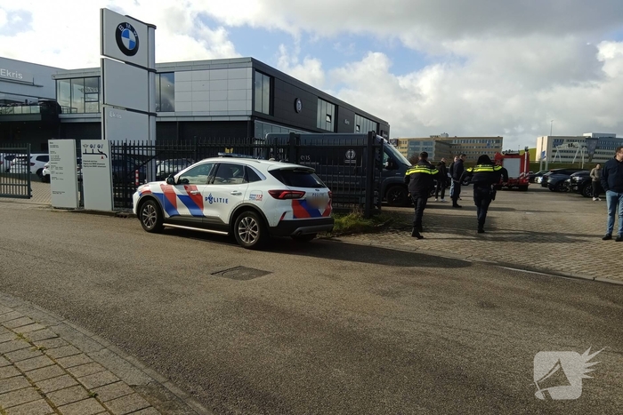 Pand autobedrijf ontruimd na mogelijke gaslekkage