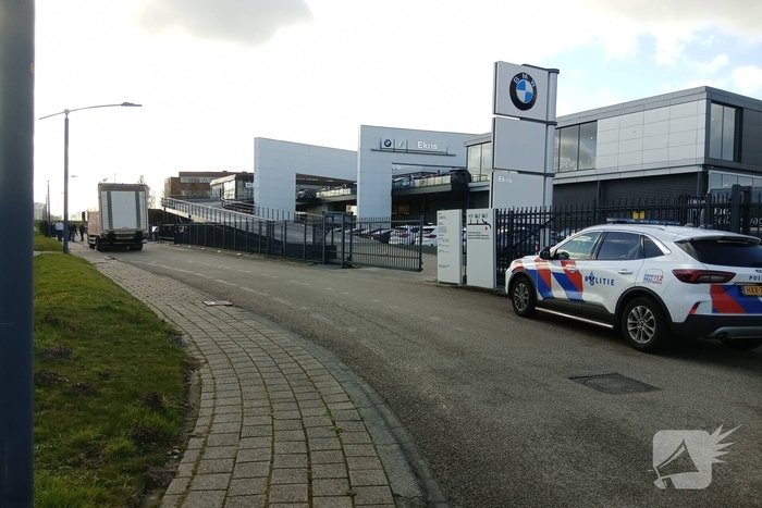 Pand autobedrijf ontruimd na mogelijke gaslekkage