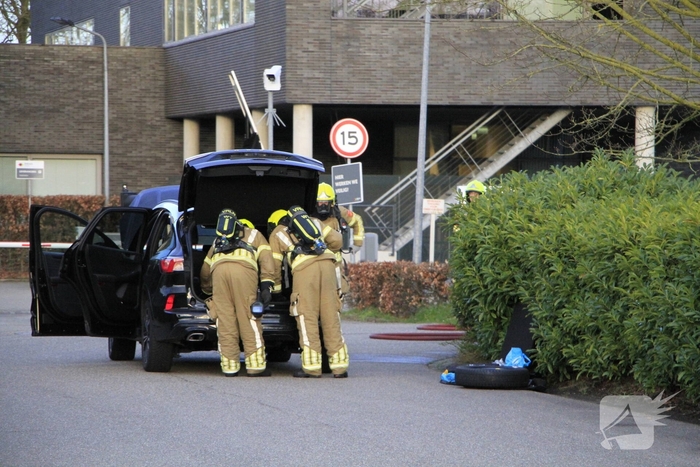 Brand in auto door lithiumaccu's