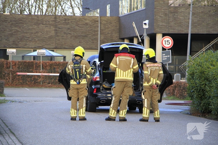 Brand in auto door lithiumaccu's