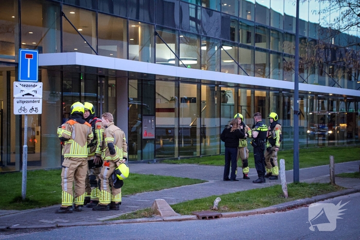 Brandende doos zorgt voor inzet brandweer