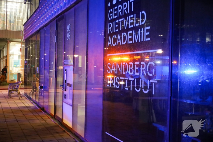 Brand in bijgebouw van Gerrit Rietveld Academie