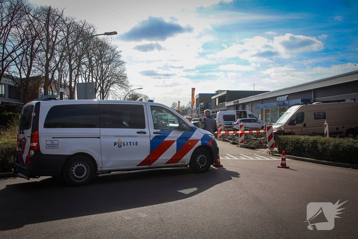 Grote gasleiding geraakt tijdens graafwerkzaamheden