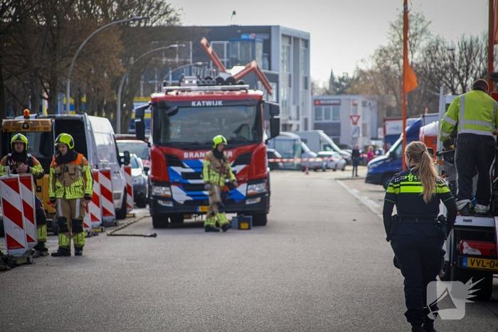 Grote gasleiding geraakt tijdens graafwerkzaamheden