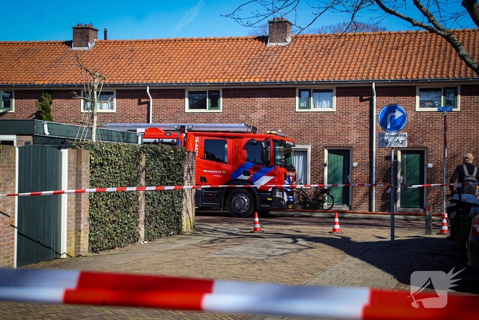 Woningbrand veroorzaakt gaslek en ontruiming