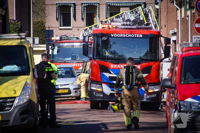 Woningbrand veroorzaakt gaslek en ontruiming