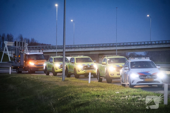 Bestuurder onder invloed aangehouden na op de kop slaan met voertuig