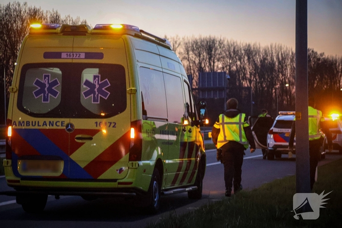 Bestuurder onder invloed aangehouden na op de kop slaan met voertuig