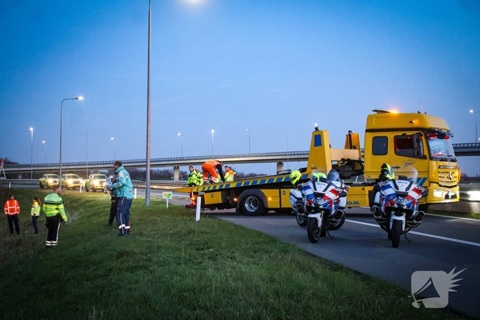 Bestuurder onder invloed aangehouden na op de kop slaan met voertuig