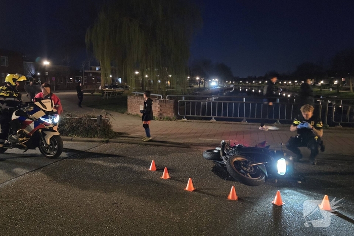 Motorrijder na ongeval op de vlucht