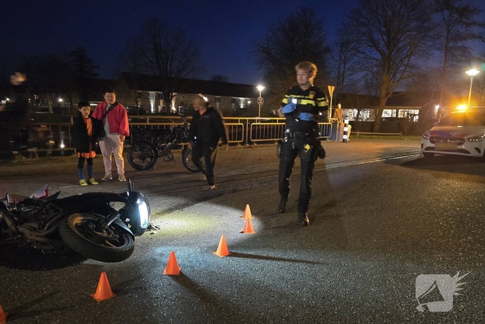 Motorrijder na ongeval op de vlucht