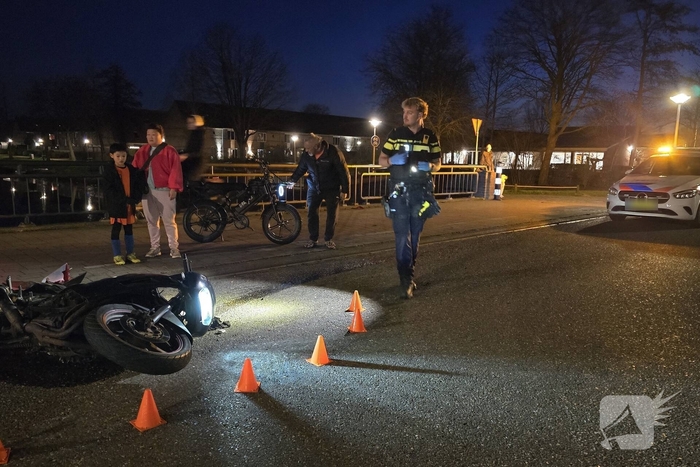 Motorrijder na ongeval op de vlucht