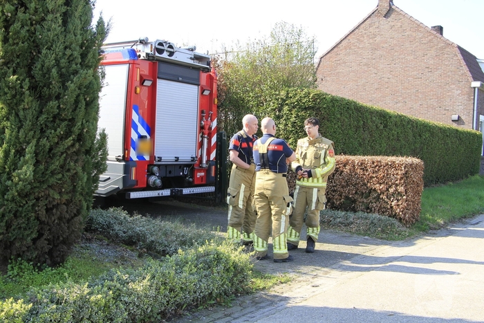 Brandweer redt mus uit afzuiginstallatie