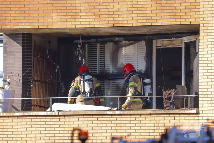 Brand in woningen leidt tot opschaling van de hulpdiensten