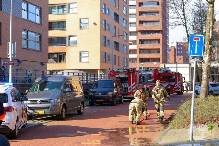 Brand in woningen leidt tot opschaling van de hulpdiensten