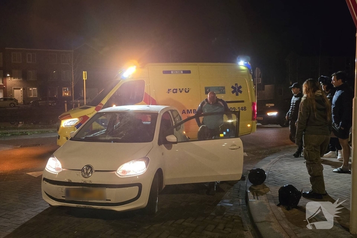 Scooterrijder gewond bij aanrijding