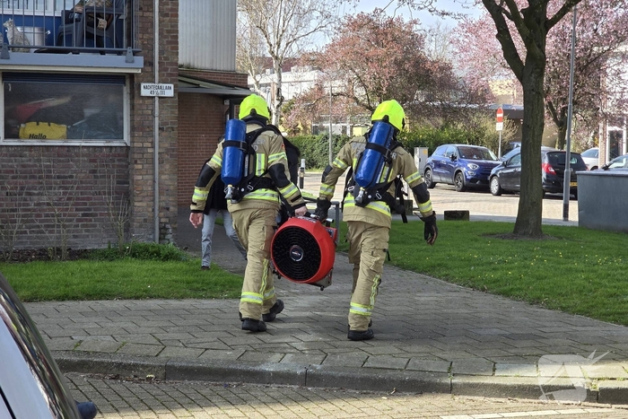Balkonbrand in woning geblust