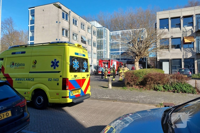 Woningbrand leidt tot medische controle van vrouw